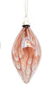 Speckle Glass Teardrop - Dusty Pink