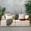 Moana 2 Piece Modular Sofa - Marshmallow
