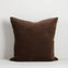 Edward Velvet Cushion - Chocolate
