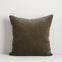 Edward Velvet Cushion - Thyme