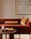 Elliot Velvet Bolster Cushion - Butterscotch 70cm