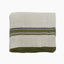 Green Selvedge Stripe Linen Table Runner