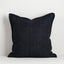 Flaxmill Linen Cushion - Washed Black