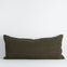 Flaxmill Lumbar Cushion - Winter Moss