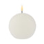 Hughe LED Ball Candle - White