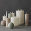 Hughe LED Ball Candle - Taupe