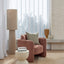 Rowen Boucle Floor Lamp - Ivory
