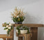 Wooden Block Console Table