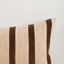 Huxley Cushion - Natural + Chocolate 40x90