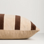 Huxley Cushion - Natural + Chocolate 40x90