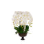 Phalaenopsis Orchid Bowl – White & Glass 69cm