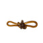 Billie Glass Knot Sculpture - Deep Brown