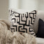 Luxor Cushion - Ecru + Black