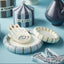 Astrid Stripe Dish - Blue + Brown