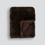 Pelage Faux Fur Throw - Chocolate