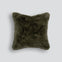 Pelage Faux Fur Cushion - Olive