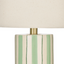 Rey Table Lamp - Ivory + Green