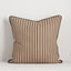 Strato Stripe Cushion - Chocolate