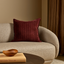 Stria Cushion - Merlot 55x55cm