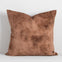 Theo Velvet Cushion - Leather