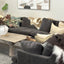 Moana 6 Piece Modular Sofa - Caviar