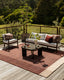 Tide In + Outdoor Cushion - Claret