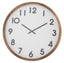 Leonard Wall Clock - Brown + White