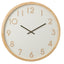 Leonard Wall Clock - Natural + White