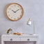 Leonard Wall Clock - Natural + White