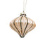 Glitter Glass Onion Hanging Decoration - Champagne