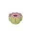 Groovy Flower Candle Holder - Purple + Green