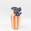 Halcyon Stripe Vase - Orange