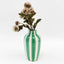 Halcyon Stripe Vase - Green