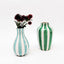 Halcyon Stripe Vase - Green