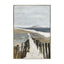 Beach Walk Framed Canvas Art - 80x120cm