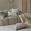 Arden Stripe Cushion - Green 60x40cm