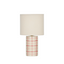Zadie Table Lamp - Ivory + Red
